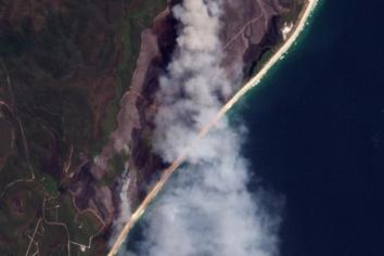 Fire in Bundjalung National Park NSW October 2023